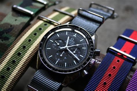 best straps for omega speedmaster|omega speedmaster reduced nato strap.